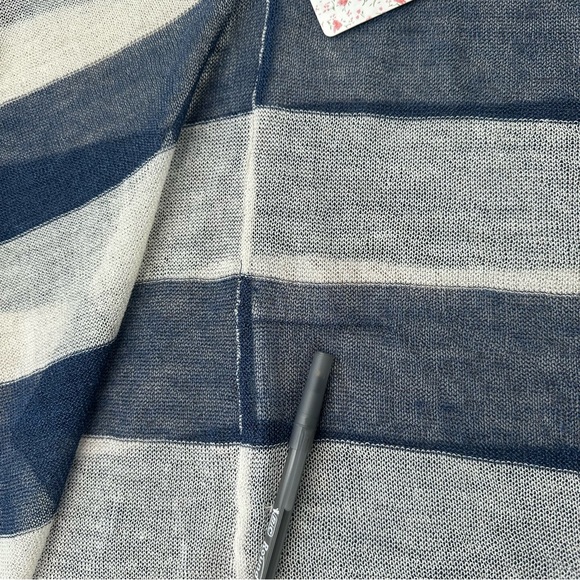 NEW W/TAGS Free People Lifesaver Pullover XS/S Blue Stripe Knit Dolman Oversized - Picture 8 of 14